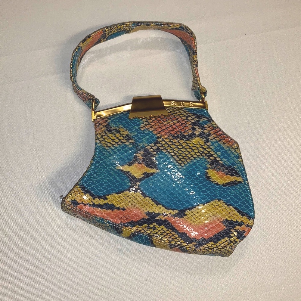 5 for $25 Bundle- Sergio Roma vintage snakeskin handbag